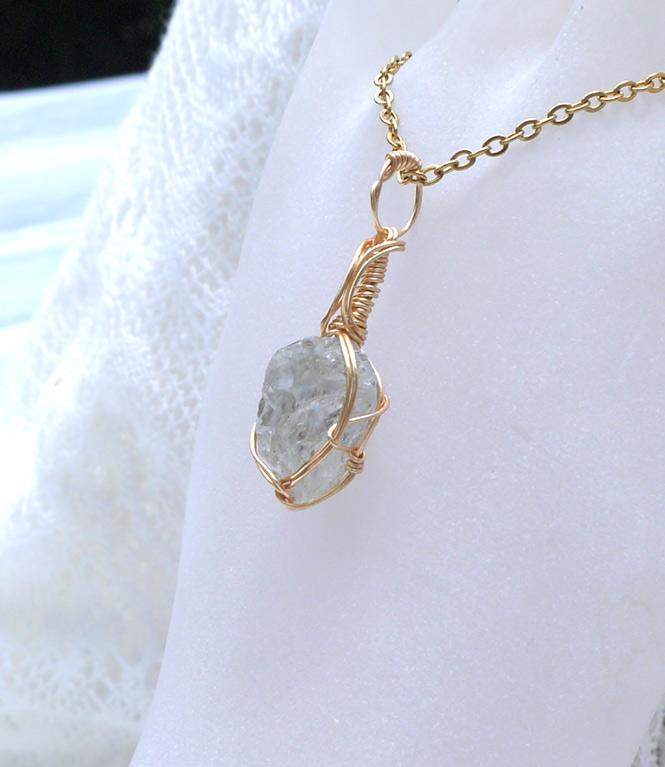 ロシア産 フェナカイト ペンダント 証明書付き 14kgf＊ | 7枚目