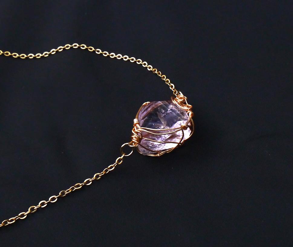 国産 雨塚山紫水晶 ネックレス 14kgf＊ | 11枚目