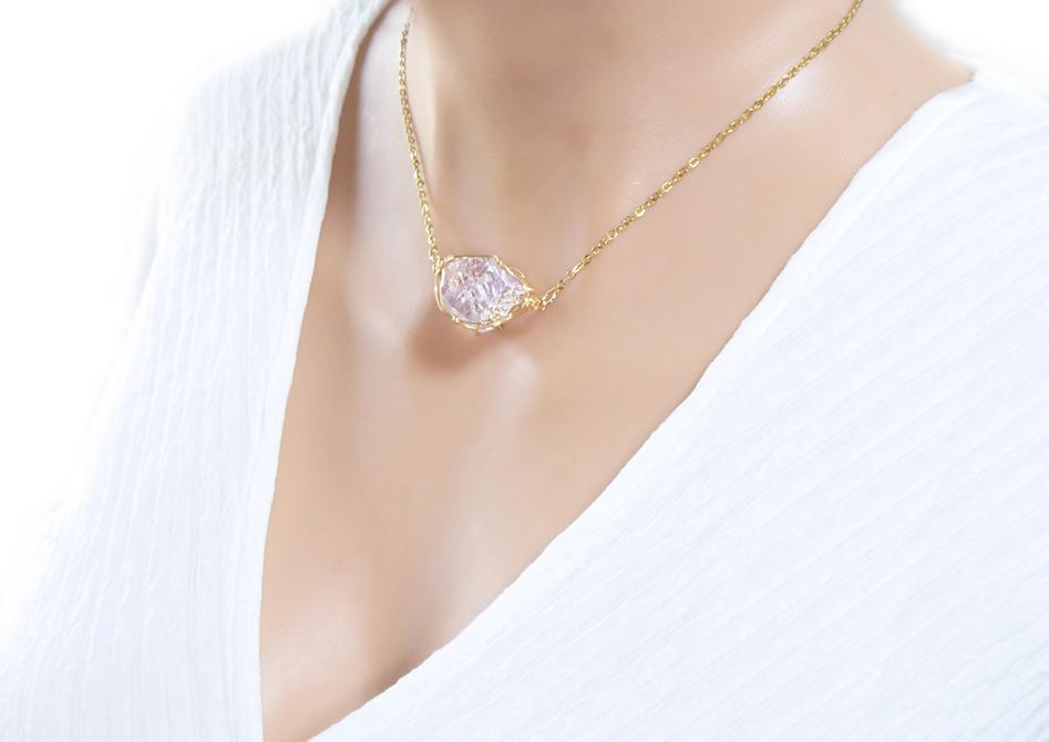 国産 雨塚山紫水晶 ネックレス 14kgf＊ | 19枚目