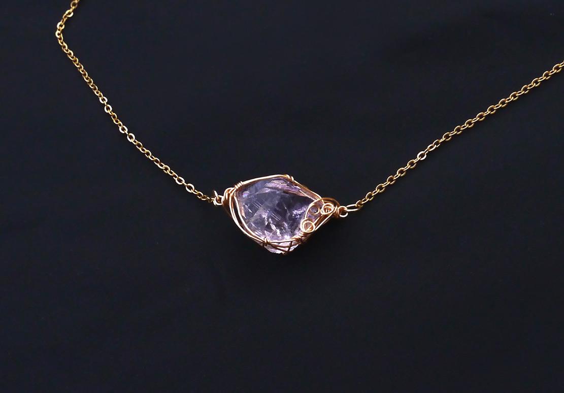 国産 雨塚山紫水晶 ネックレス 14kgf＊ | 2枚目