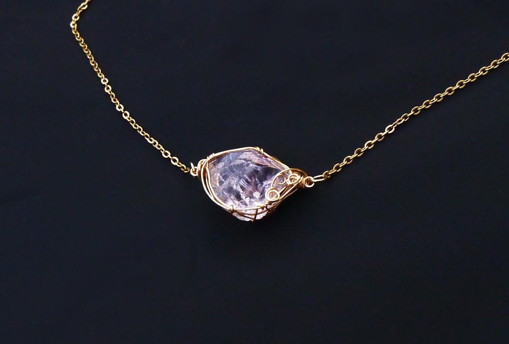 国産 雨塚山紫水晶 ネックレス 14kgf＊ | 3枚目