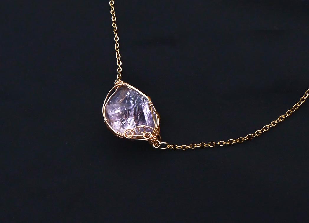 国産 雨塚山紫水晶 ネックレス 14kgf＊ | 6枚目