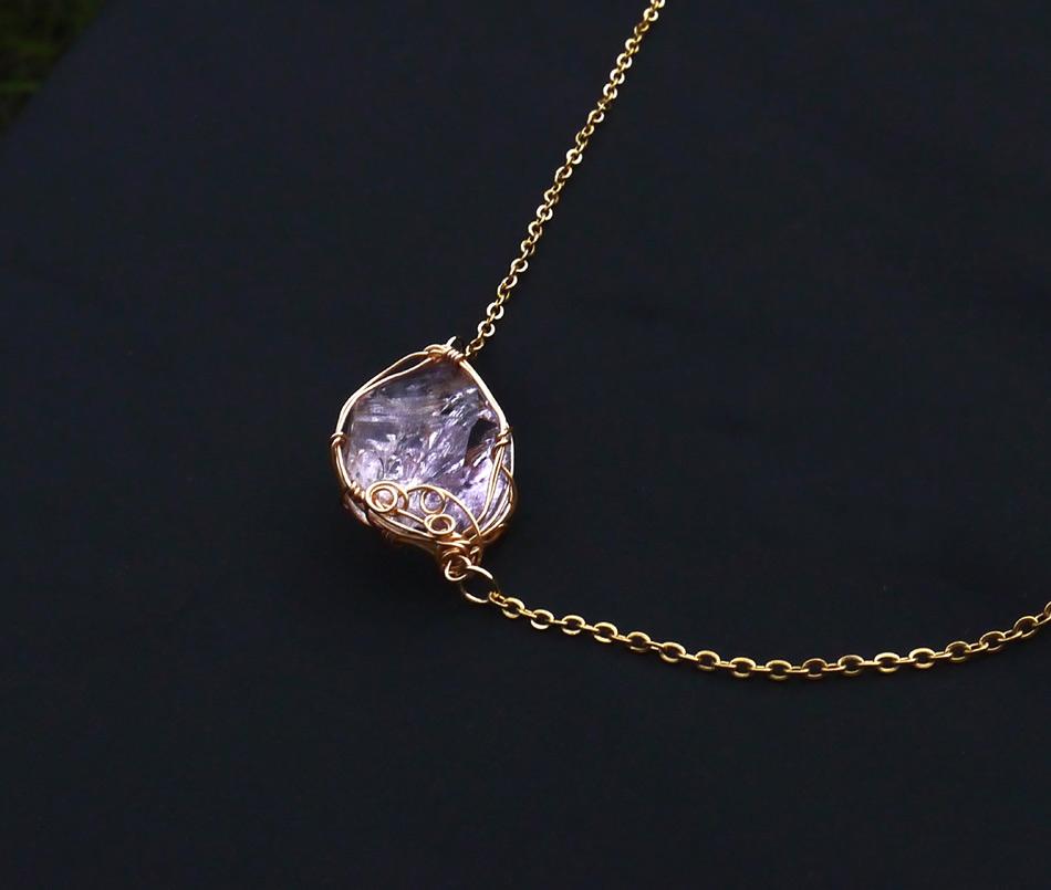 国産 雨塚山紫水晶 ネックレス 14kgf＊ | 7枚目