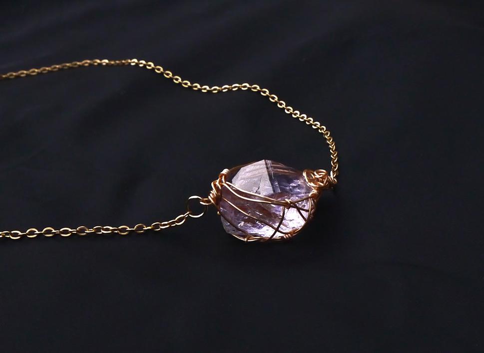 国産 雨塚山紫水晶 ネックレス 14kgf＊ | 8枚目