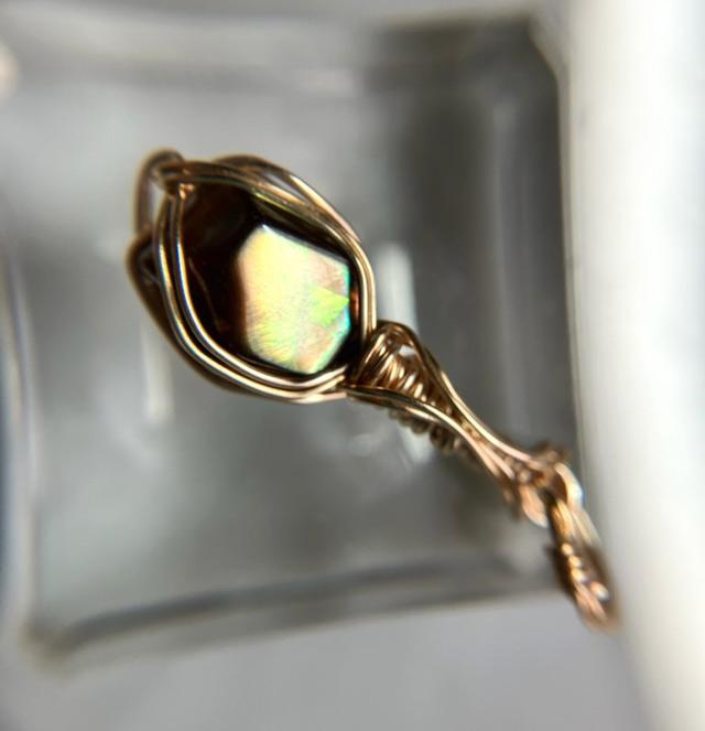 天川村産 レインボーガーネット 高品質原石磨きペンダントトップ | 5枚目