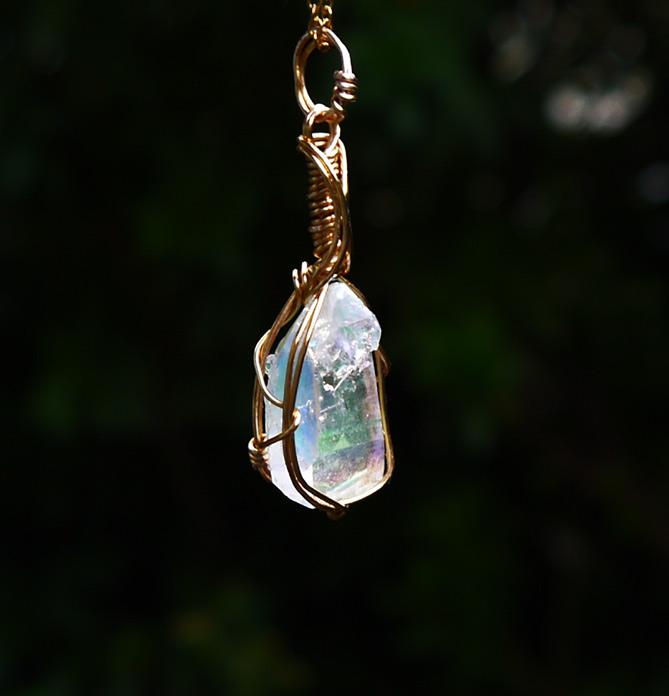 オパールオーラ （エンジェルオーラ）レムリアンシードクリスタル ペンダントトップ | 3枚目