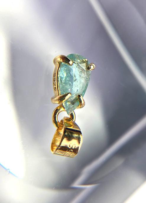 パライバトルマリン ペンダントトップ 0.23ct | 11枚目
