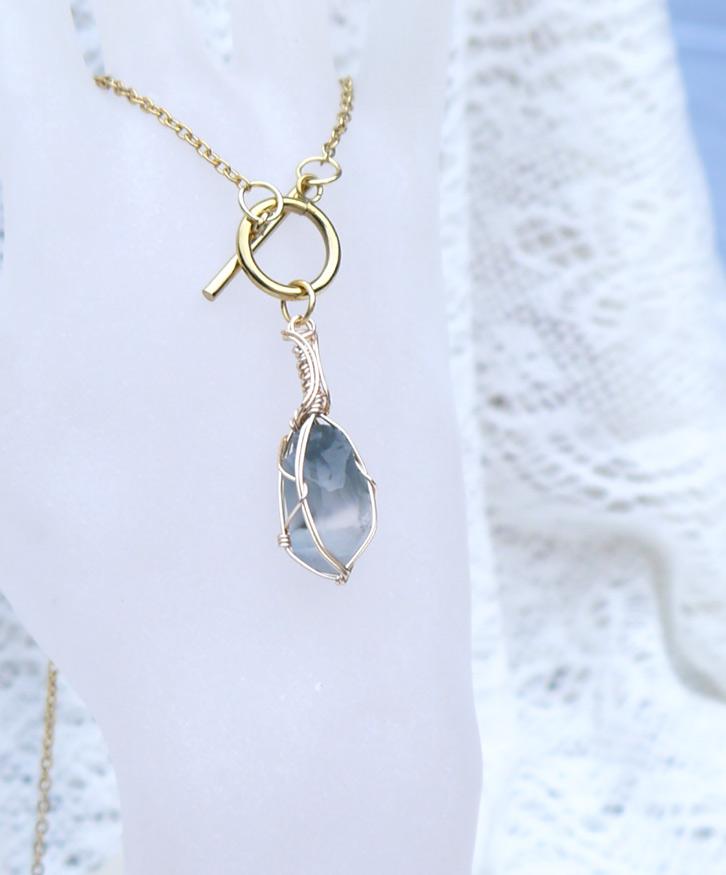 ブルーターラクォーツ ネックレス | 3枚目