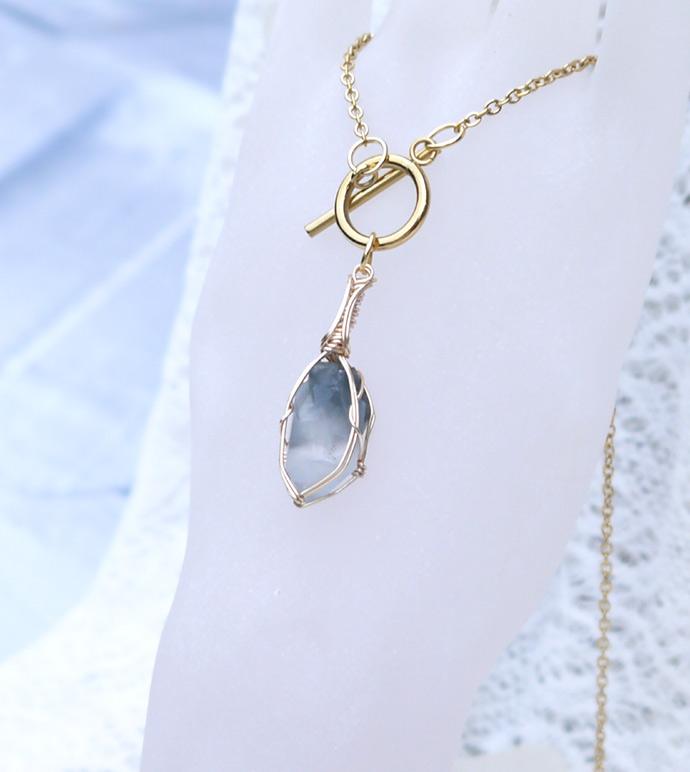 ブルーターラクォーツ ネックレス | 5枚目