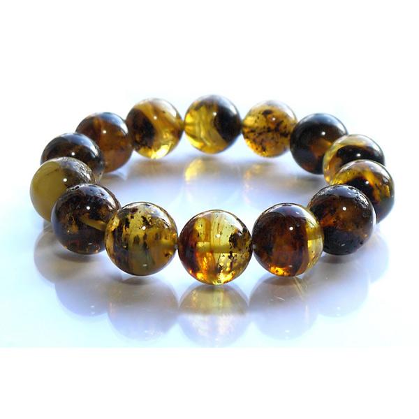 高級バルティックロイヤルアンバー ブレスレット 16mm玉1枚目の画像