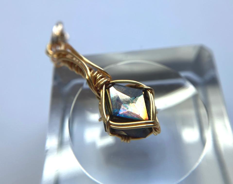 天川村産 レインボーガーネット ジェムグレード ペンダントトップ | 2枚目