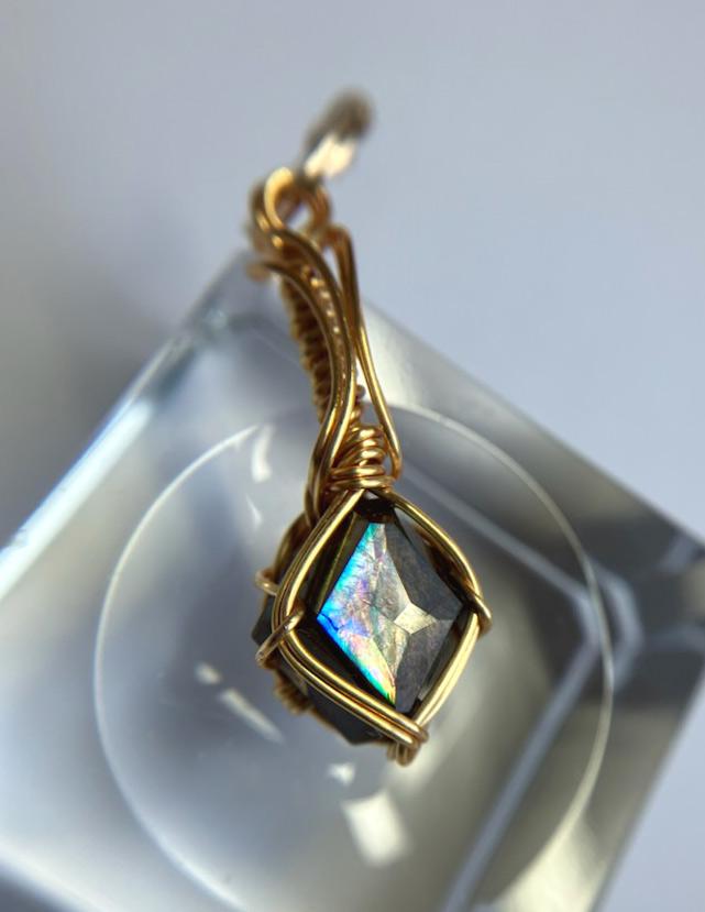 天川村産 レインボーガーネット ジェムグレード ペンダントトップ | 5枚目