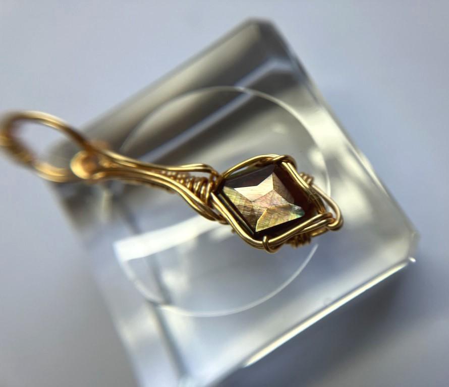 天川村産 レインボーガーネット ジェムグレード ペンダントトップ | 8枚目