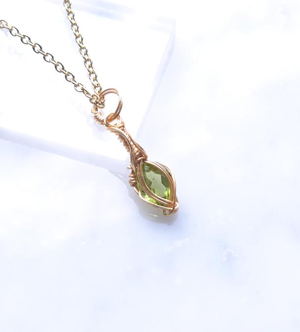 ペリドット ペンダント 14kgf＊ | 3枚目