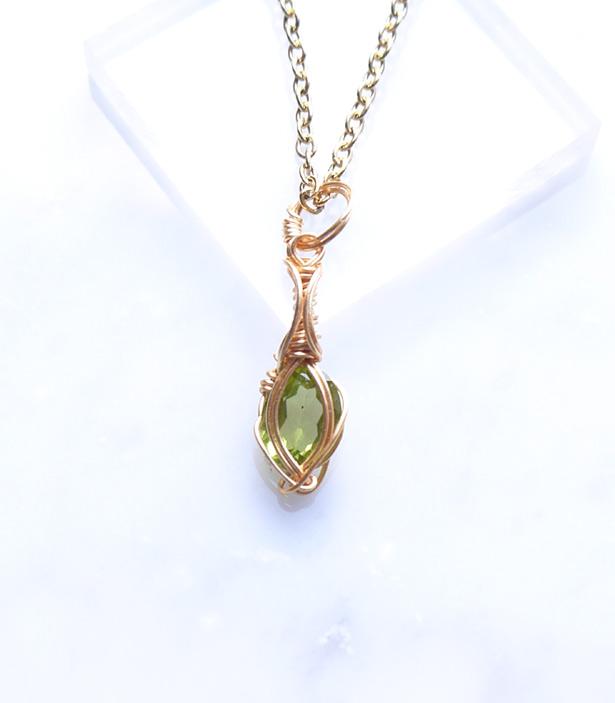 ペリドット ペンダント 14kgf＊ | 5枚目