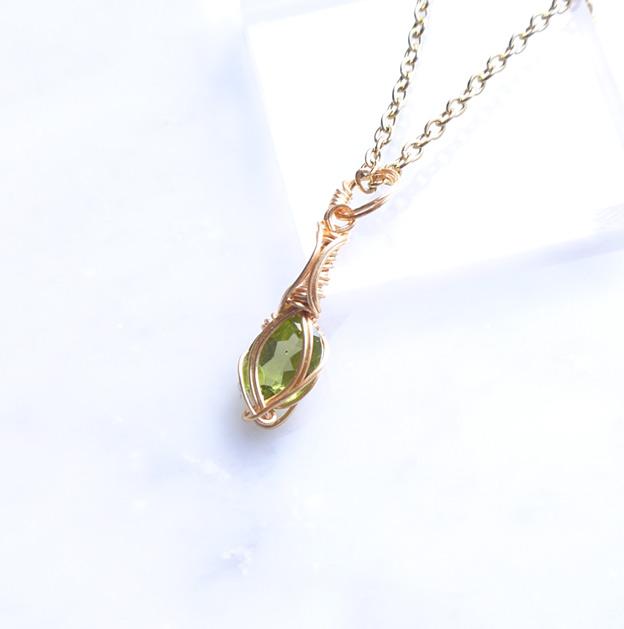 ペリドット ペンダント 14kgf＊ | 6枚目