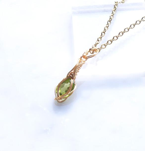 ペリドット ペンダント 14kgf＊ | 7枚目