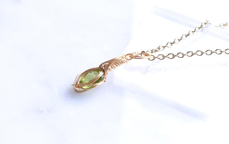 ペリドット ペンダント 14kgf＊ | 8枚目