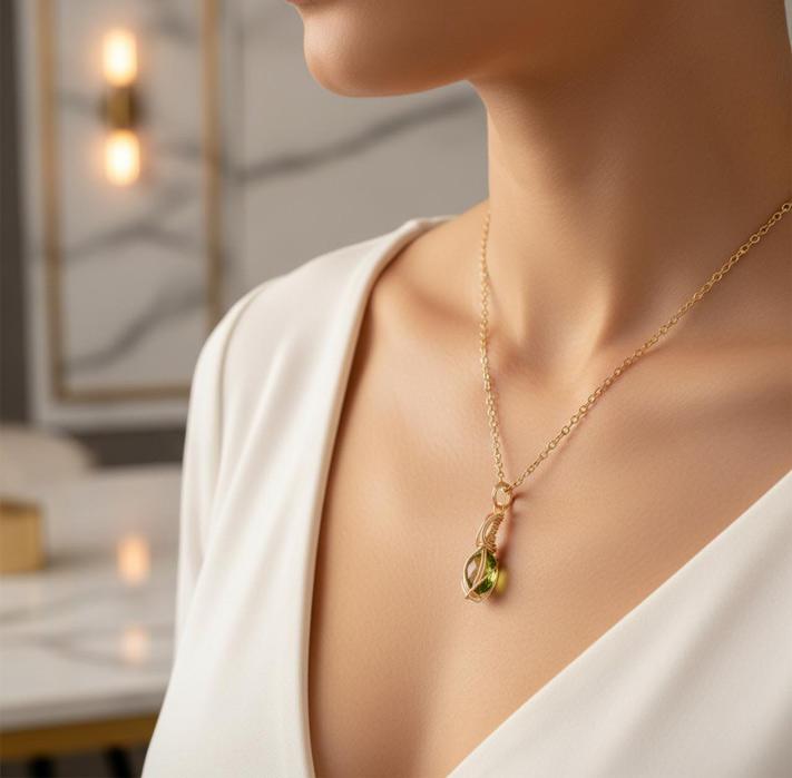 ペリドット ペンダント 14kgf＊ | 9枚目