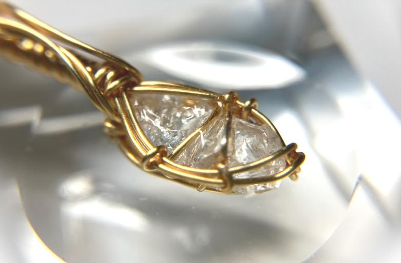 ロシア産 フェナカイト ペンダント 証明書付き 14kgf＊ | 11枚目