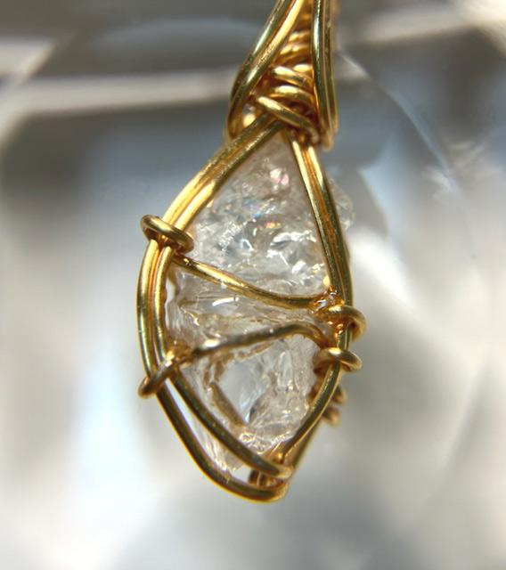 ロシア産 フェナカイト ペンダント 証明書付き 14kgf＊ | 12枚目