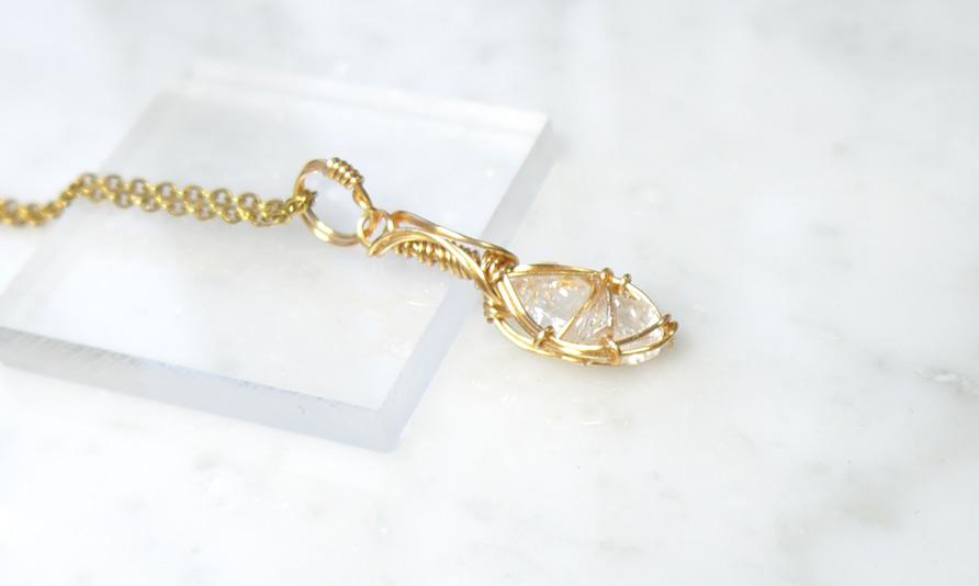 ロシア産 フェナカイト ペンダント 証明書付き 14kgf＊ | 4枚目