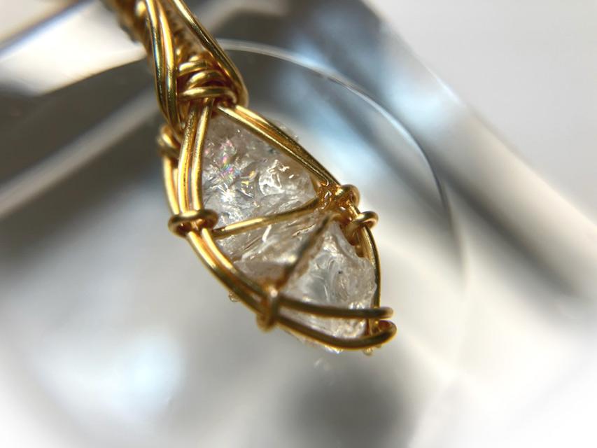 ロシア産 フェナカイト ペンダント 証明書付き 14kgf＊ | 9枚目