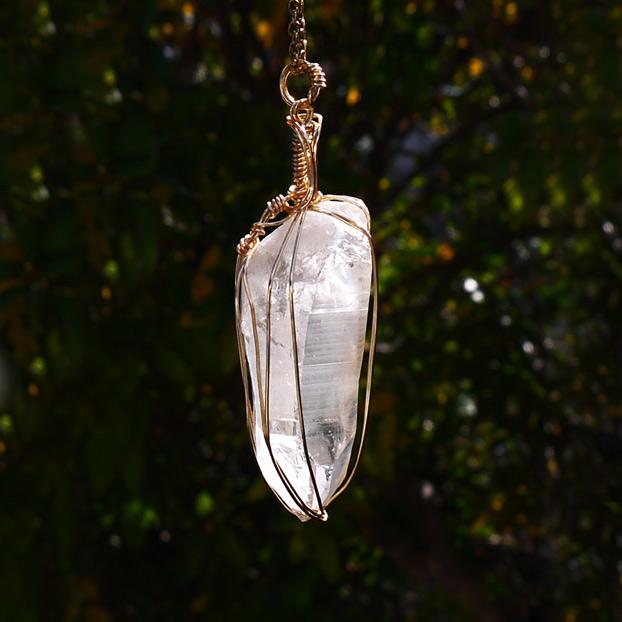 初期の レムリアンシードクリスタル ペンダント | 3枚目