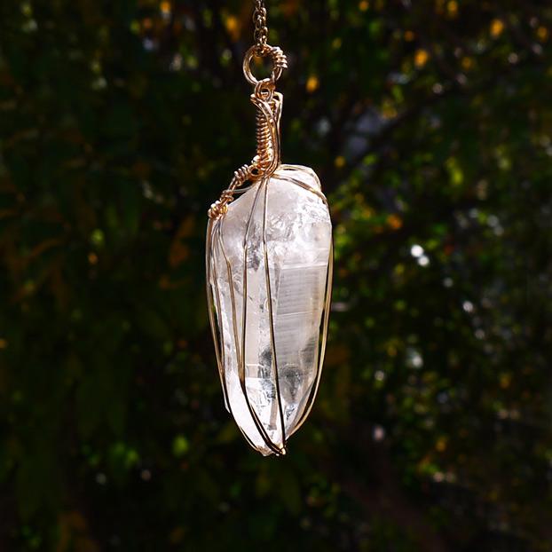 初期の レムリアンシードクリスタル ペンダント | 4枚目