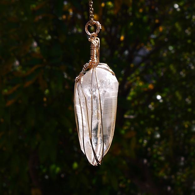 初期の レムリアンシードクリスタル ペンダント | 5枚目