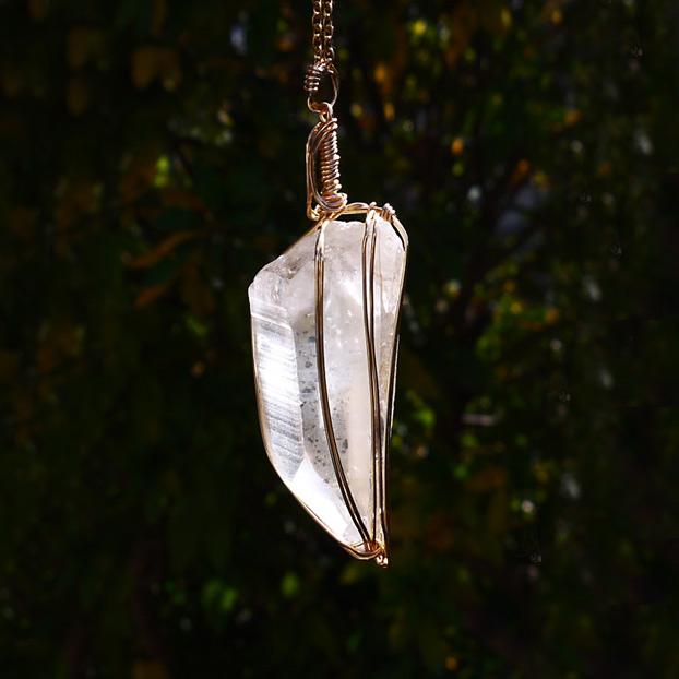 初期の レムリアンシードクリスタル ペンダント | 8枚目