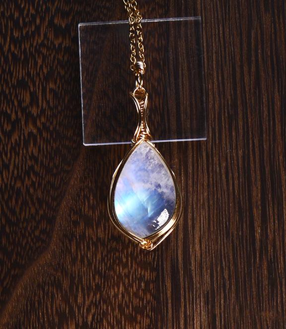 宝石質 レインボームーンストーン ペンダント | 2枚目