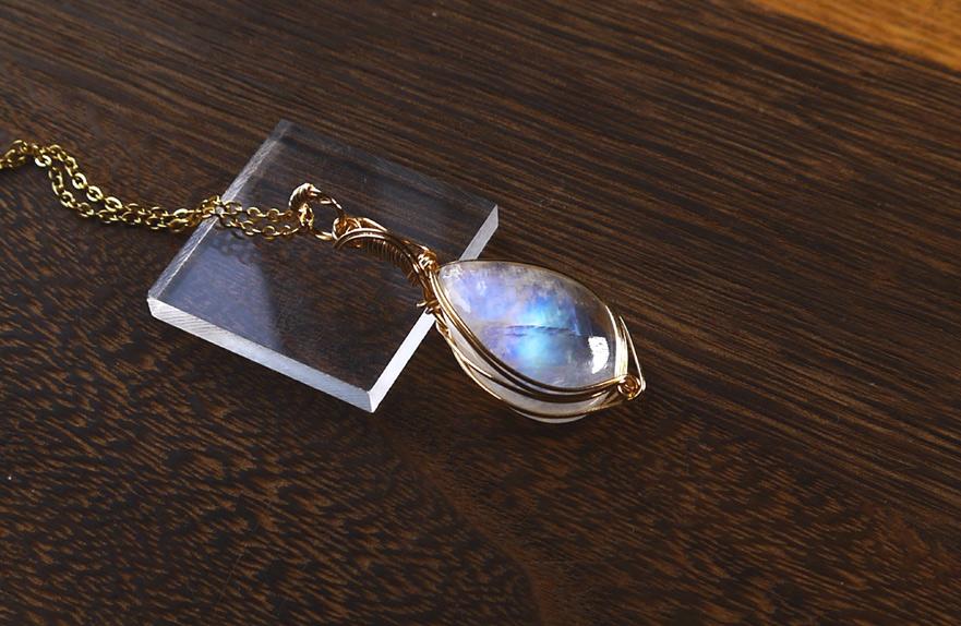 宝石質 レインボームーンストーン ペンダント | 4枚目