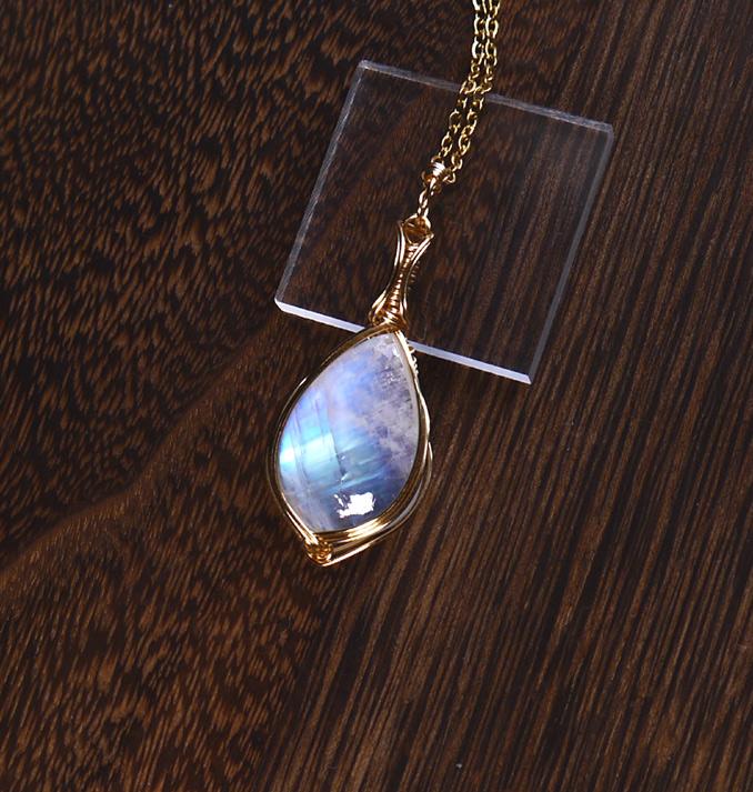 宝石質 レインボームーンストーン ペンダント | 8枚目