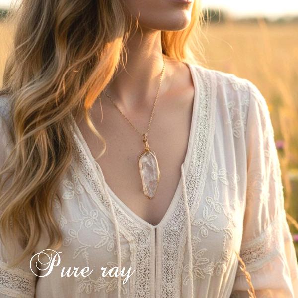 ピュアレイ レムリアンシードクリスタル ペンダント
