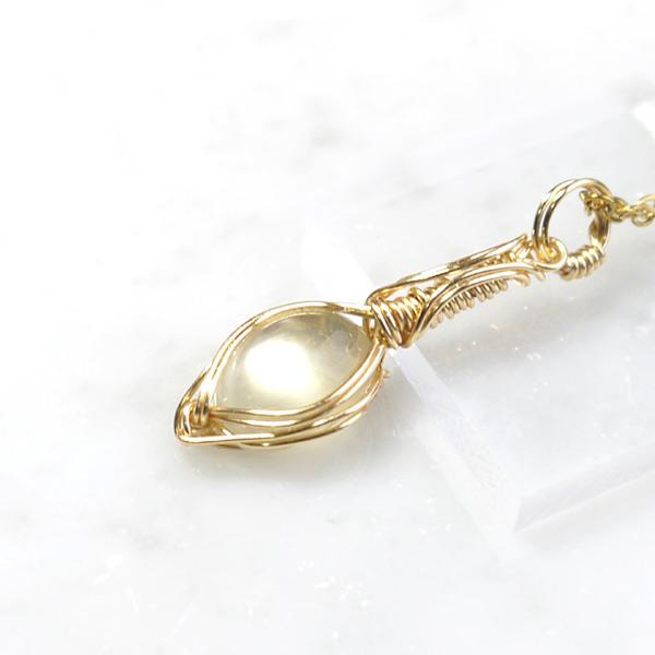 希少 セイロン産イエロームーンストーン ペンダント | 10枚目