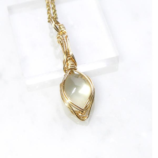 希少 セイロン産イエロームーンストーン ペンダント | 3枚目