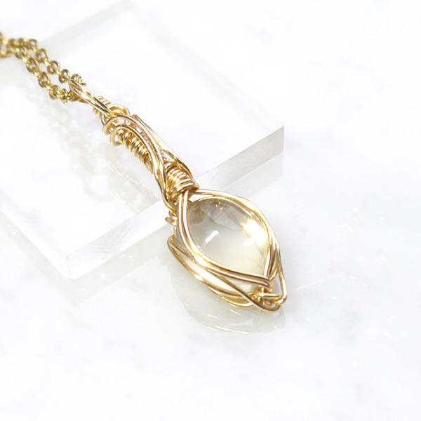 希少 セイロン産イエロームーンストーン ペンダント | 5枚目