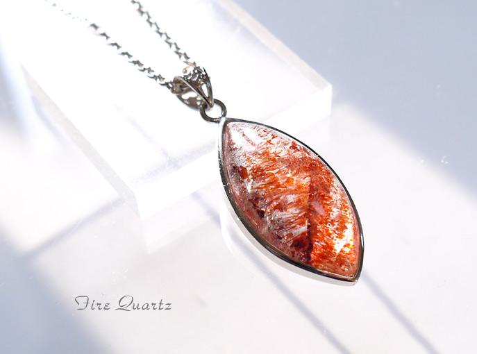ファイヤークォーツ　(レピドクロサイトインクォーツ)　ペンダント | 3枚目