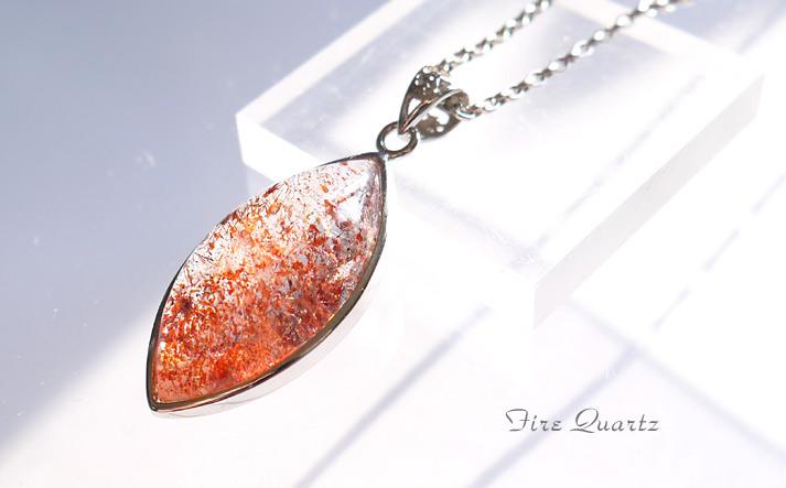 ファイヤークォーツ　(レピドクロサイトインクォーツ)　ペンダント | 5枚目