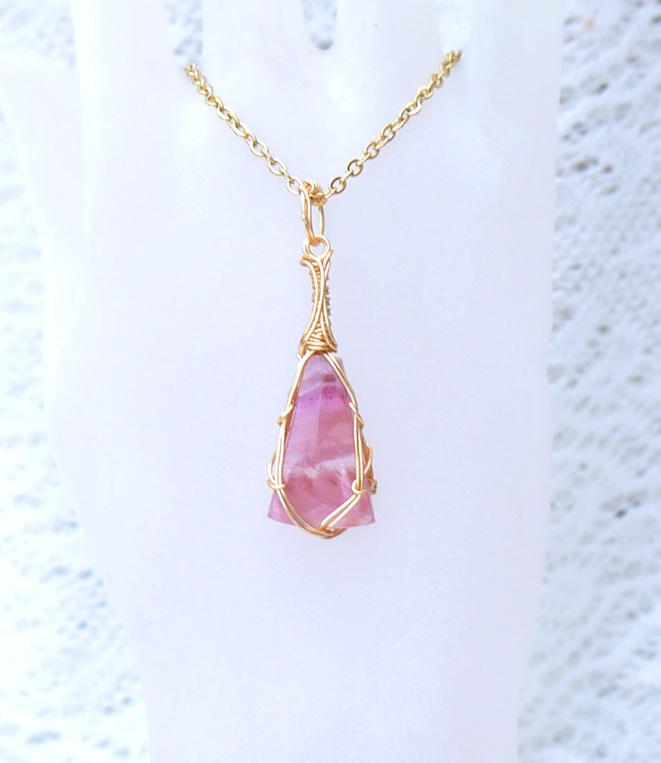 ピンクコバルトカルサイト ペンダント | 2枚目