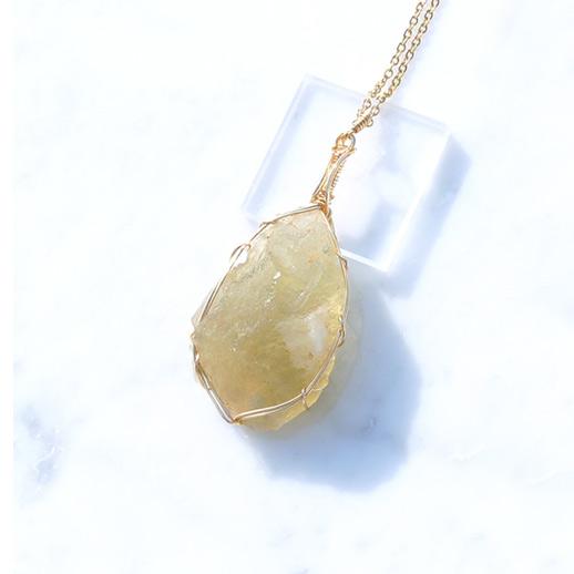 リビアングラス 原石 ペンダントトップ | 5枚目