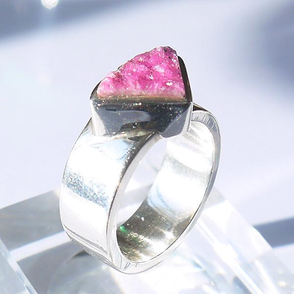 ピンクコバルトカルサイト リング 11号 | 2枚目