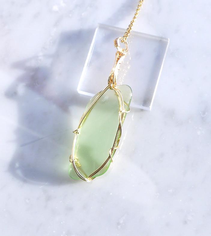 サイババグリーンアンダラ 前面磨き ペンダントトップ | 5枚目