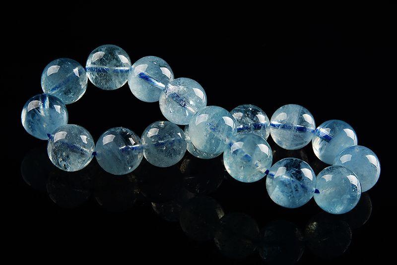 ハイグレード アクアマリン ブレスレット 12.5mm | 4枚目