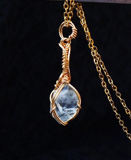 高品質 アクアマリン ペンダント | 4枚目