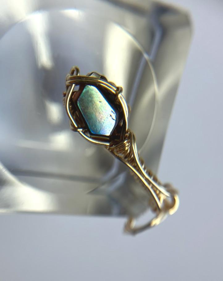 天川村産 レインボーガーネット 高品質原石磨きペンダントトップ | 5枚目