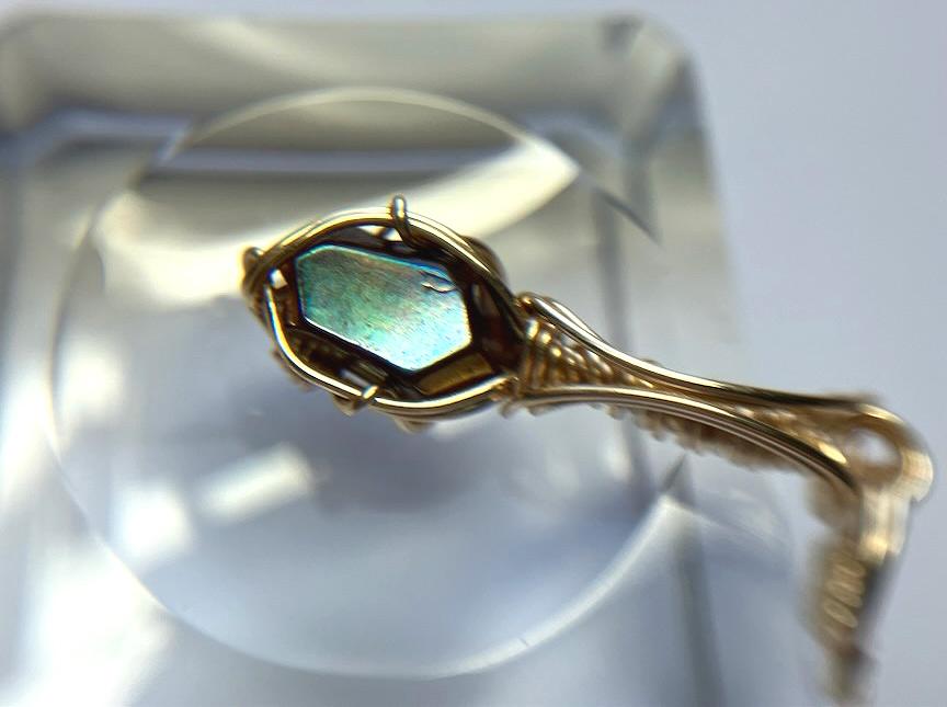 天川村産 レインボーガーネット 高品質原石磨きペンダントトップ | 6枚目