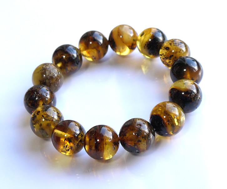 高級バルティックロイヤルアンバー ブレスレット 16mm玉 | 3枚目