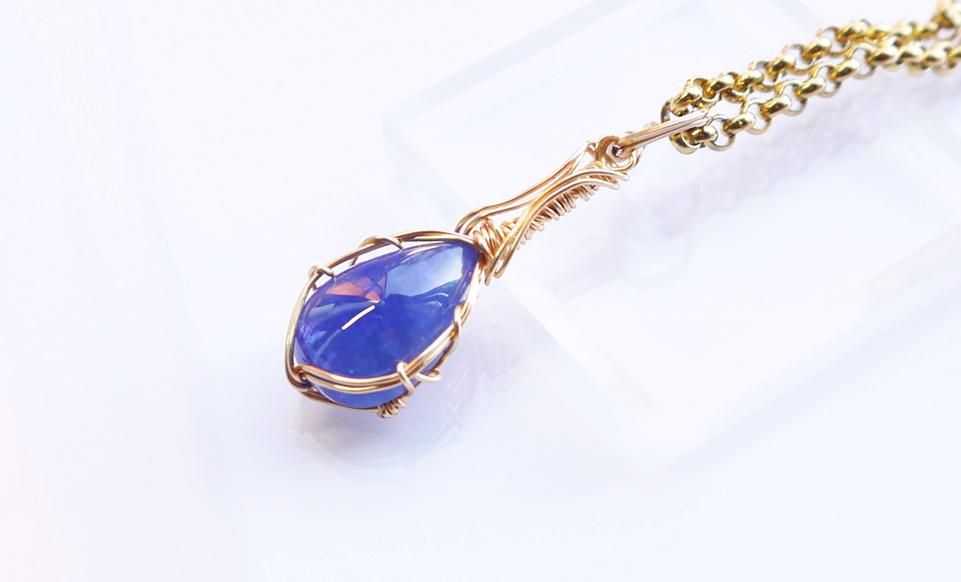 タンザナイト ペンダント 14kgf* | 7枚目